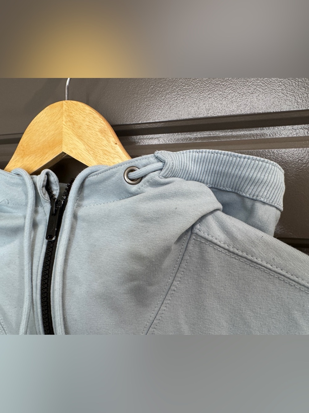 FP Movement by Free People Nothing But Sweats Light Blue Zip Hoodie - Picture 6 of 13